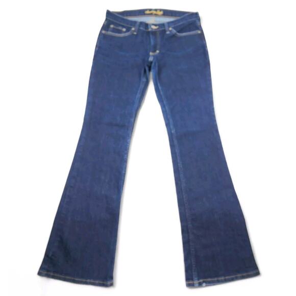 American Eagle Outfitters Denim - American Eagle Flare Leg Jeans Stretch Medium Wash Blue Denim Womes Size 6